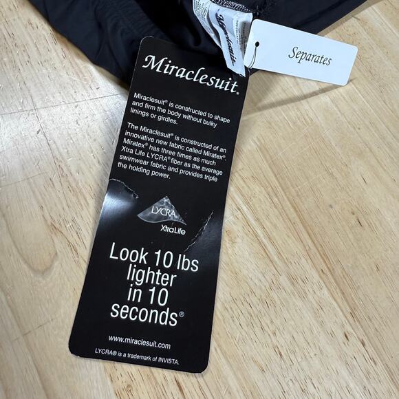 Miraclesuit NWT Black Swim Skirted Bikini Size 8 Slimming Full Coverage Shaping - Picture 7 of 11